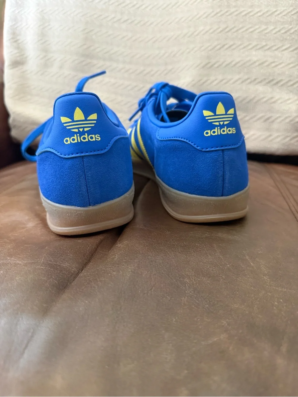 Adidas Gazelle Men’s Blue & Yellow Suede Sneakers